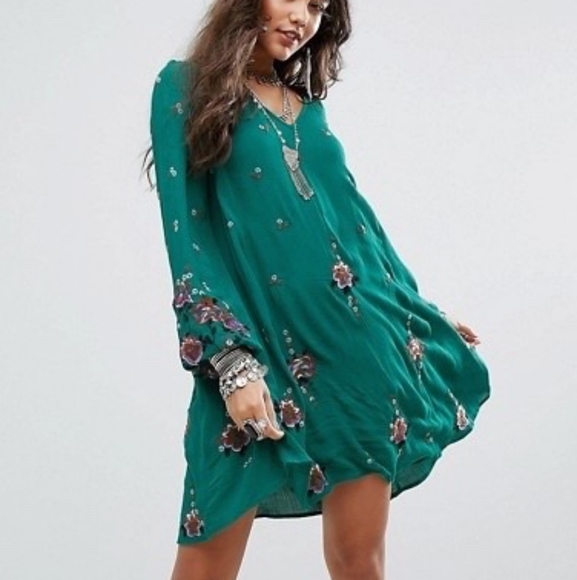 Free People Dresses & Skirts - Free People Embroidered Mini Dress